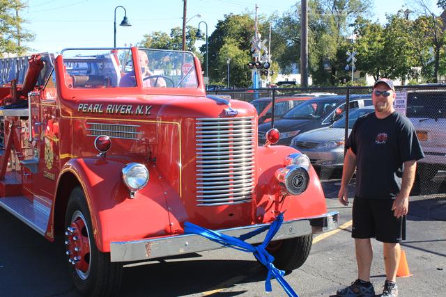 3rd Annual Fire Truck pull for Breast Cancer 9-23-2012. Won by Nanuet  Fire Department in 17.02 seconds,
Photo By Vincent P. Tuzzolino